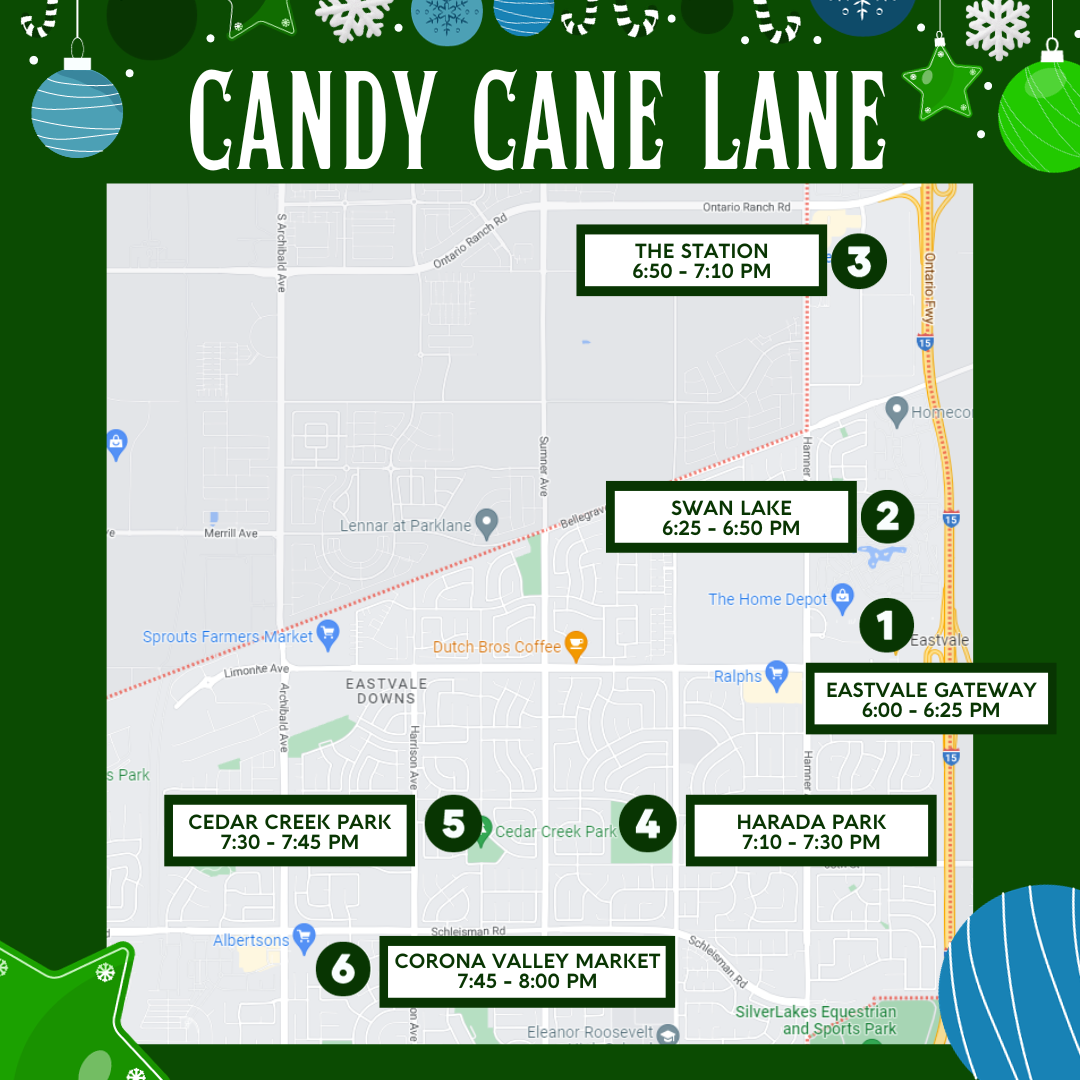 Candy Cane Lane Map 2023