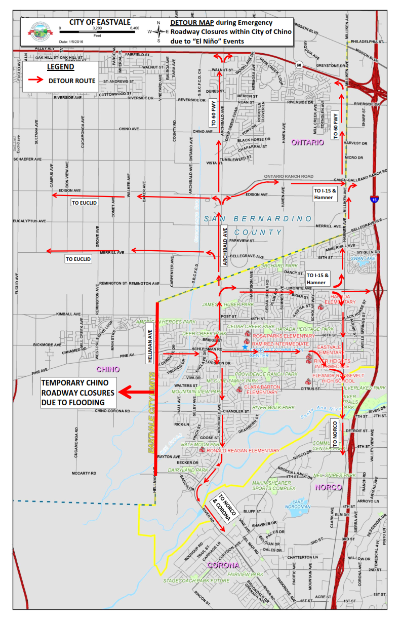 Eastvale Storm Street Closure Detour Map_Rev 1_001 El Nino