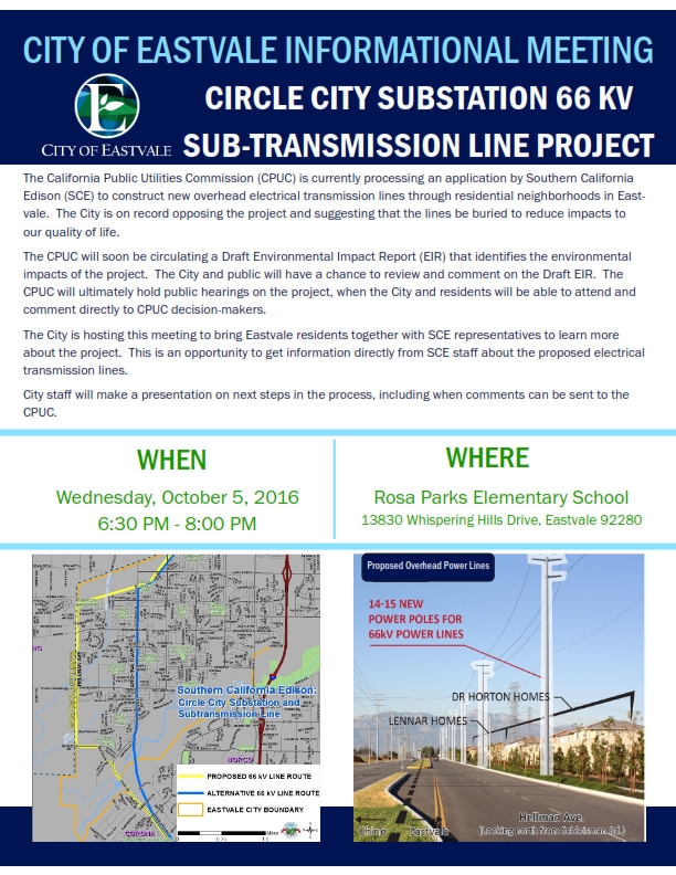 SCE Circle City Info Meeting 10-5