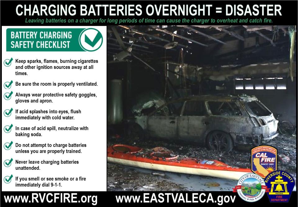 Battery Charging Safety - RVC FD Eastvale