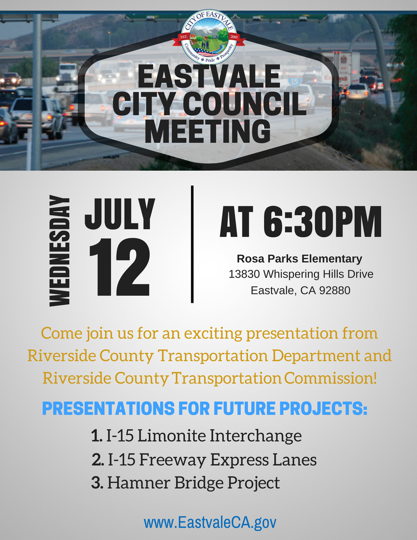 EASTVALE CITY COUNCIL MEETING (1)