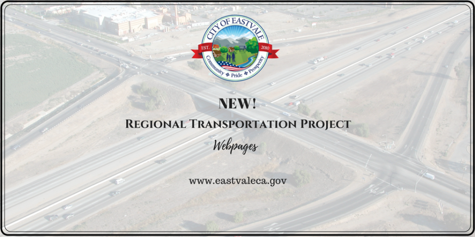 NEW Regional Transportation Webpages! TWITTER