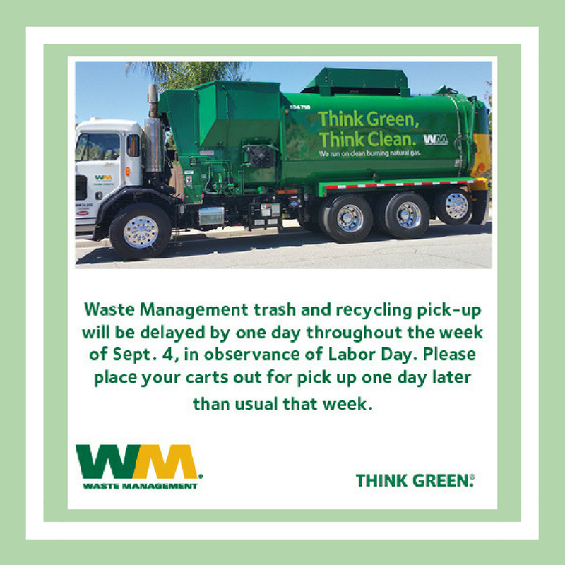 Waste Mgmt - Labor Day