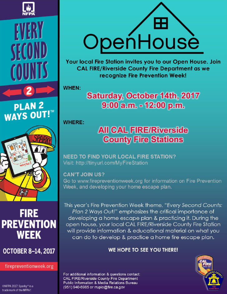 Open House Fire Flyer png