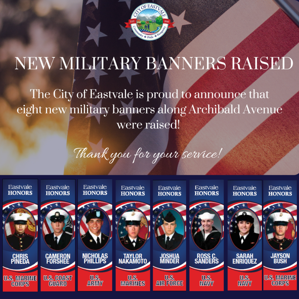 New Military Banners Raised