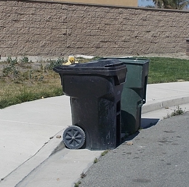 Trash Can in Street