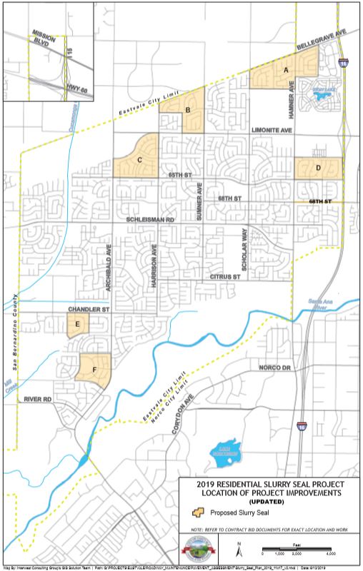 Slurry Seal Project Map