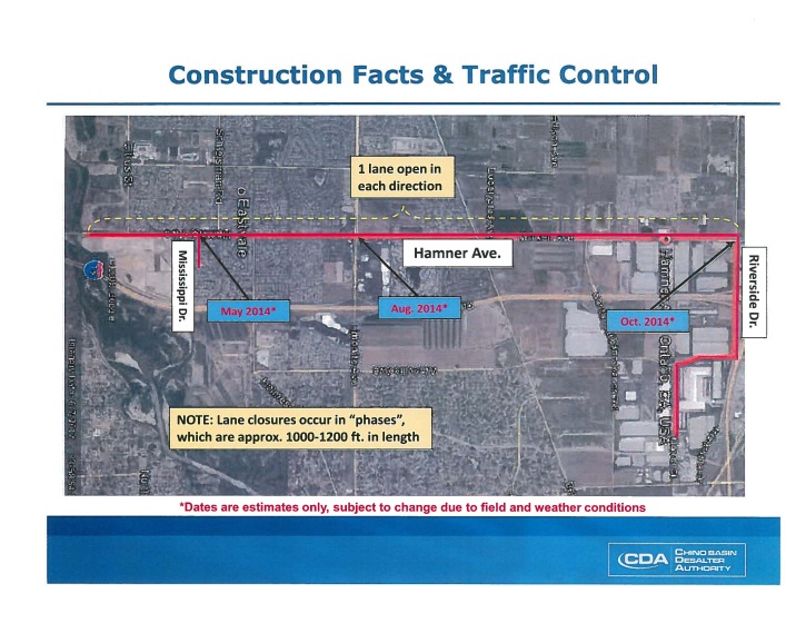 Hamner Waterline construction notice May 2014